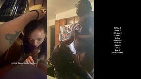 getting fucked on kitchen counter until she cums hard