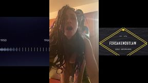 getting fucked on kitchen counter until she cums hard