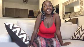 ”Huge tits buxom African amateur puts out on a fake casting call”