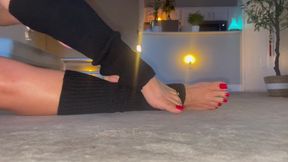 Leg Warmer With Cherry Toes n Pink Soles JOI