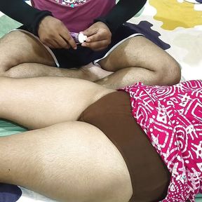 Village Indian aunty massage by his STEPnephew bhojpuri hindi sex video