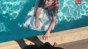 'Swimming pool sex - Emma Wolf gets screwed by poolside lust'