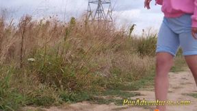 Pissing her clothes when she went out for a jogging