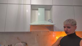 Batman Slaps Gothic Ruslana In Ass And She Punish His Balls - White Stockings - Full - 4K