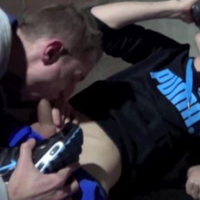 Romain sucked his friend in sneaker