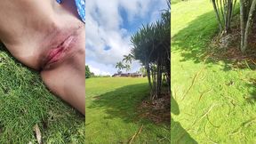 public fuck in restaurant garden - soooo horny that couldn t wait back home - real amateurs horny as fuck