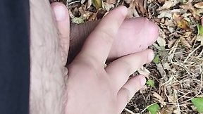 Masturbating outdoors in the nude