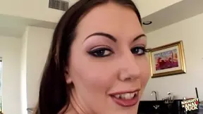 French PAWG Alicia Alighatti loves swallowing cum after intense ass pounding