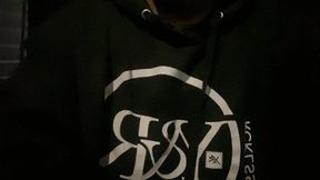 Pee in a cup in a storage unit