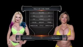 dee williams vs leya falcon female wrestling