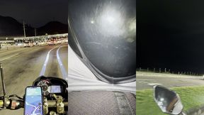 passageira acabou pagando a corrida o ao motoboy, mas de outra forma levando pica e muito leite no rabo e na buceta e no pelo,. em plena via do rio de janeiro enquanto todos os carros passavam e viam