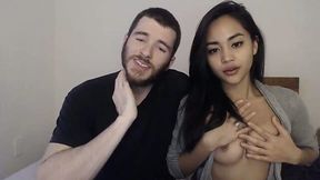 Amateur webcam couple had a great time chatting with me