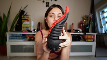 Busty teen beauty plays with dildos and vibrators