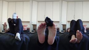 mein fussfetisch mit sneaker socken
