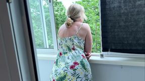 morning coffee and a surprise blowjob from my naughty neighbor