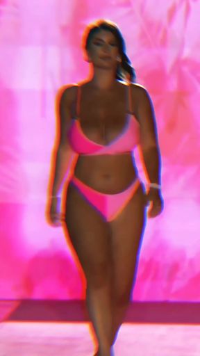 Female Model Walking on Runway