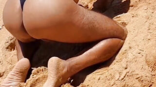 Brésilien, voyeur, cul bombé, robe, bulle &#8211; sodomie hardcore pour mecs amateurs travestis en lingerie et culotte