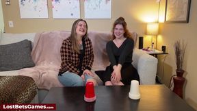 Caralynn invites the stunning Maryjane over for a strip cup game