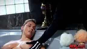 Mature HOT MOM tied up in ultimate rope bondage gives a deepthroat head