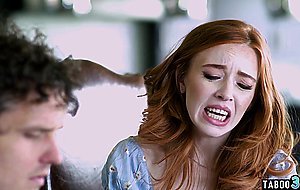 Tricky redhead teen Madi Collins fucked by her stepsisters big cocked BF