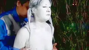 Painted Statues Come Alive – Wild Public Sex Exposed