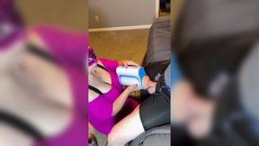 Handjob from Mom Before Dad's Home; Auto Blow Job Machine Used