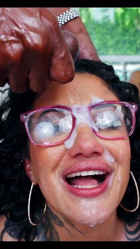 Memorable moment from &quot;Arabelle Raphael First Blowbang featuring Hollywood Cash, Jonni Darkko, Scottie P&quot;