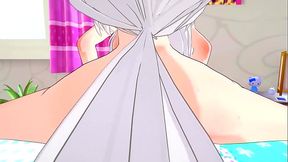 Emilia's 3D Busty Hentai Creampie session