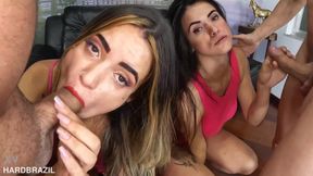 Lara Lima chegou com sua irmão gêmea Larissa Lima e acabou em orgia - Lara