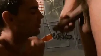 Amateur Twink Sucks Big Cock and Takes a Facial
