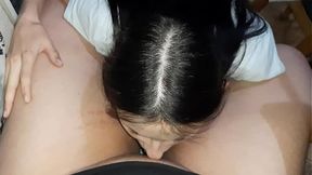 In a cafe with a waitress paid with cunnilingus - Lesbian Illusion Girls