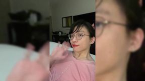 cute asian trans lilia lust gets railed by sex machine