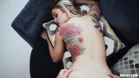 Inked teen Kali Roses incredible sex clip