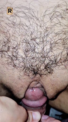 I rub my penis against my wife's butt.
