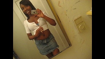 Sexy Ebony & Latina Babes w Big Tits Strip Nude in Selfies