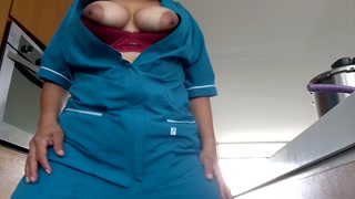 mature employee masturbates while preparing food for her bosses