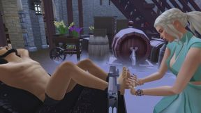 GAME OF TICKLE - Daenerys torment Jon