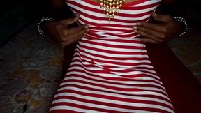 Indian Shemale Baby strokes her hard dick.Cumshot Compilation
