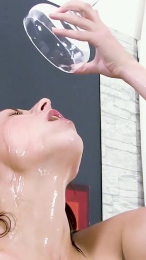 Antonia Sainz Pisses And Fucks Her Pussy With Glass Dildo   Clip 2