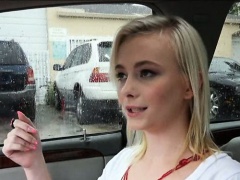 Pretty teen Maddy Rose ripped in the car