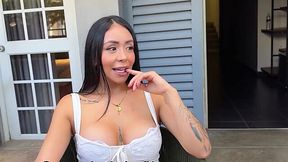 Breathtaking milf brunette has passionate intercourse with a hotel worker in her room