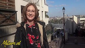 French School Teacher Beatrice Secretly Likes Taking A Large Shlong Up Her Booty