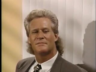 Aged boss bangs his secretary in the office.