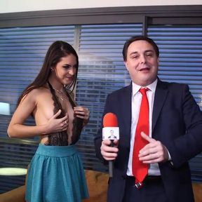 Nice blowjob of Carolina Abril to Andrea Dipre