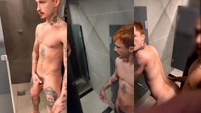 dei o cu no chuveiro da academia