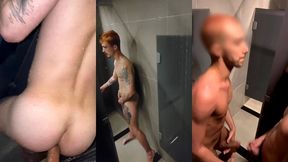 fudendo no chuveiro do vestiario da academia