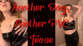 Another Day, Another PVC Tease - femdom, leggings, corset, Larah Sky