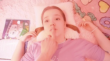 step-Daddy read me a bedtime story, but he got turned on