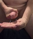Dildo up my ass and cumming at the same time