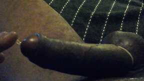 BLACK THROBBING PENIS & TIED UP SWOLLEN BALLS!...